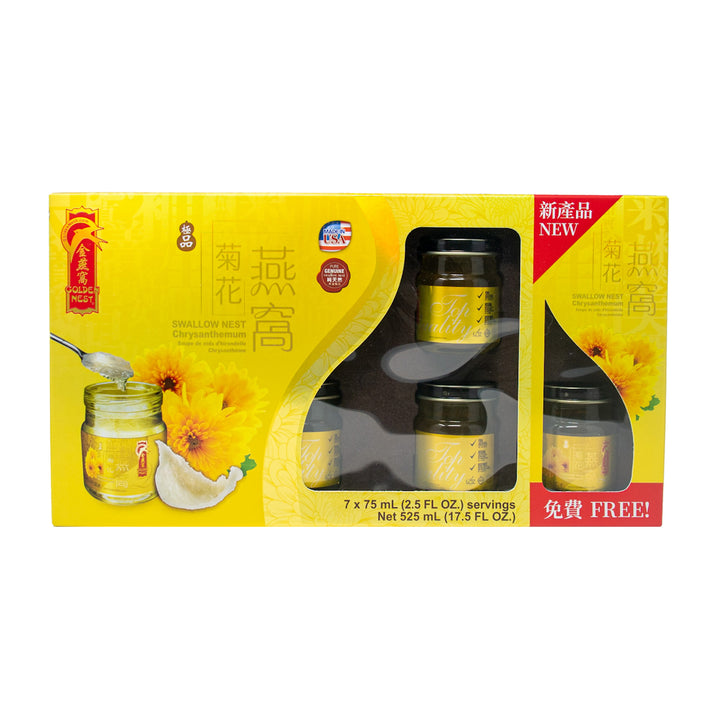 Gift Pack Premium Bird’s Nest Soup - Chrysanthemum - 6 bottles + 1 bottle x 75ml (2.5 oz.)