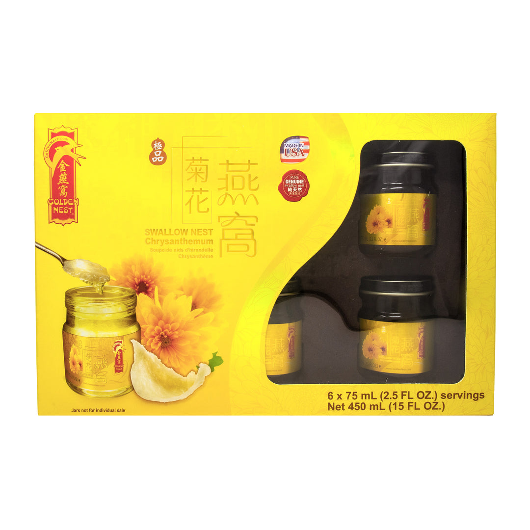 Gift Pack Premium Bird’s Nest Soup - Chrysanthemum - 6 bottles x 75ml (2.5 oz.)